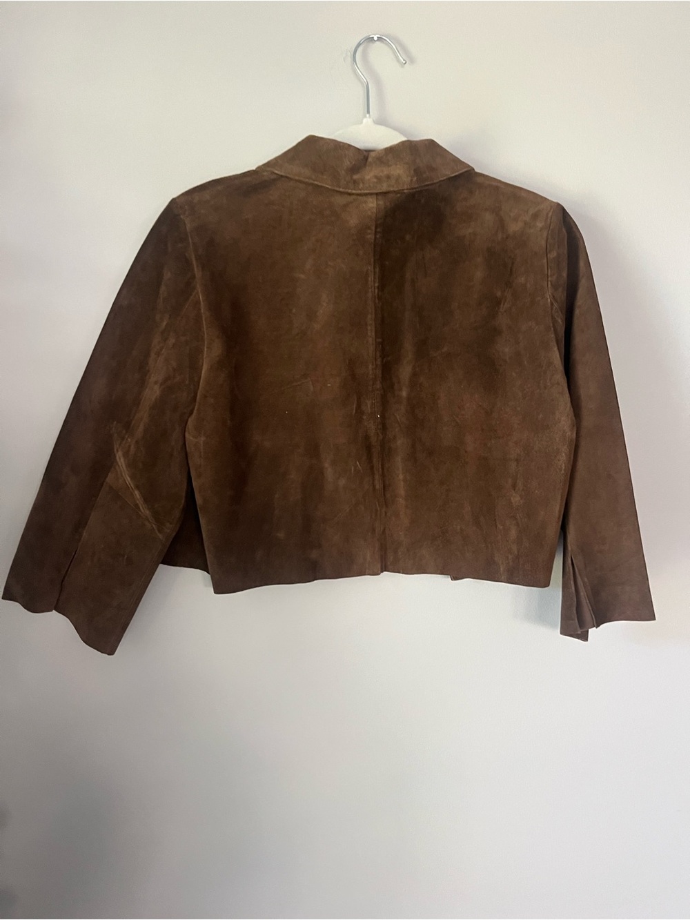 Arden B Brown Suede Cropped Jacket - Picture 3 of 3